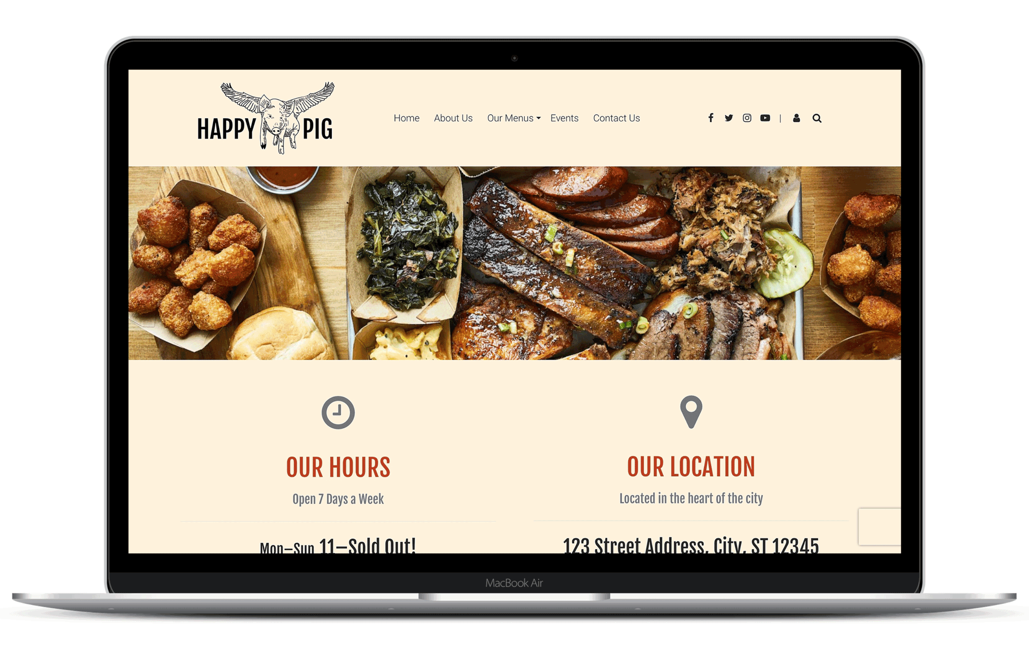 Happy Pig Website Theme